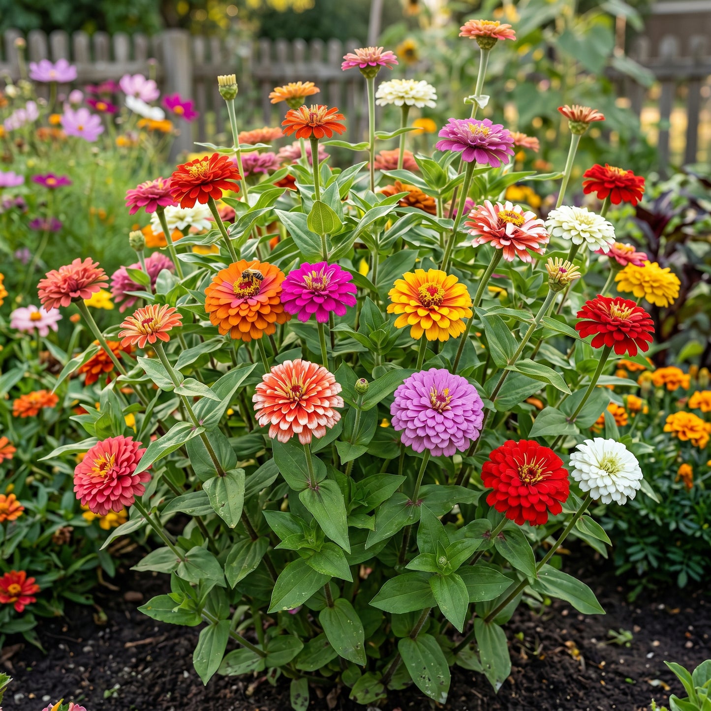 Crazy Blend Zinnia Seeds (Zinnia elegans) – Double Mix Flower Seeds