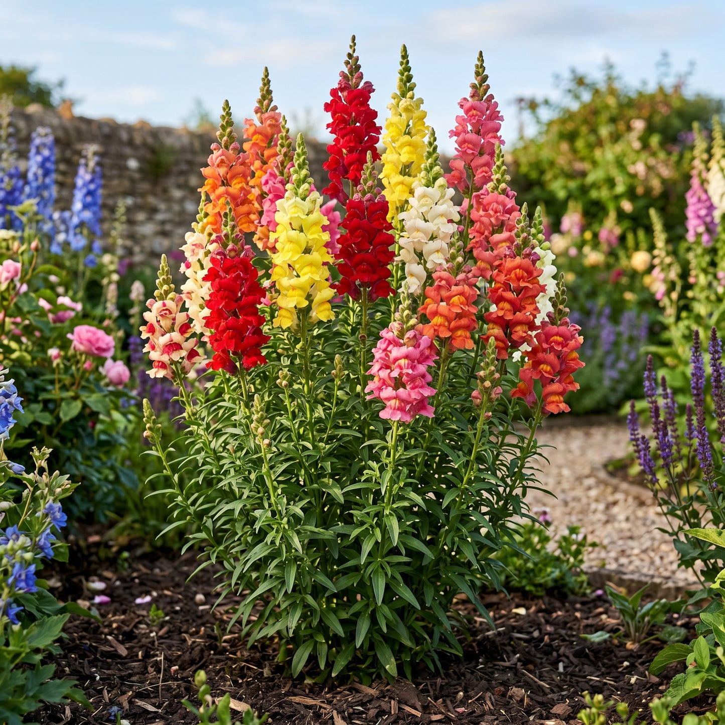 Tetra Mix Snapdragon Seeds (Antirrhinum majus) – Tall Mixed Flower Seeds
