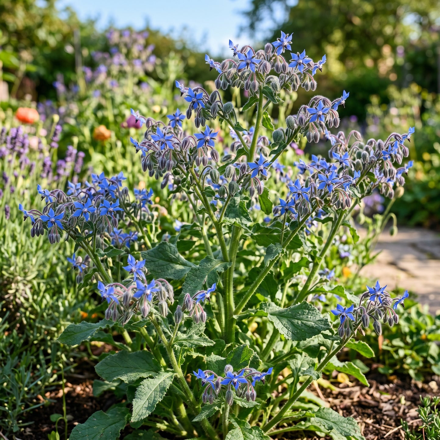 Borage Seeds (Borago officinalis) – Blue Star Flower Herb Seeds