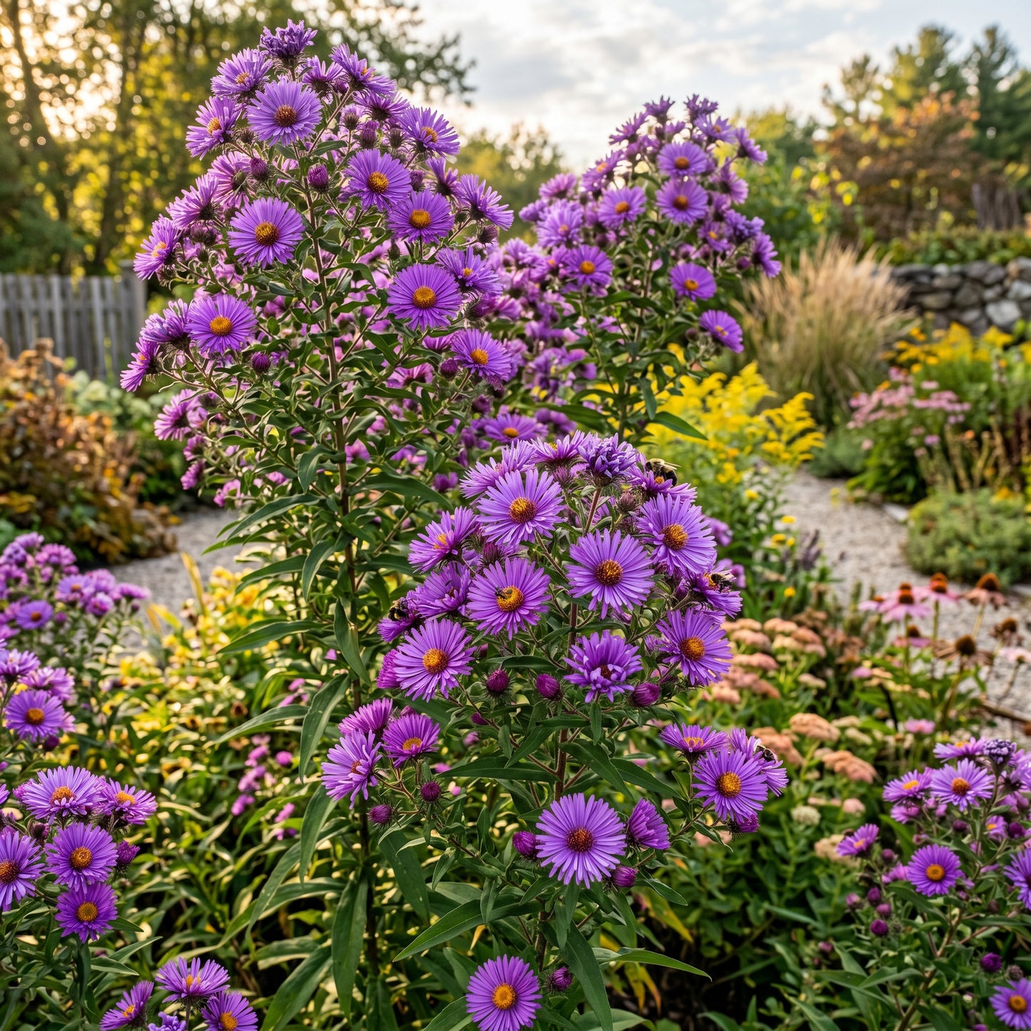New England Aster Seeds Flower Plant for Garden Growing