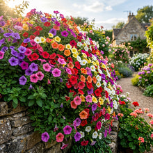 Petunia Seeds (Petunia grandiflora) – Mixed Rainbow Grandiflora Flower Seeds