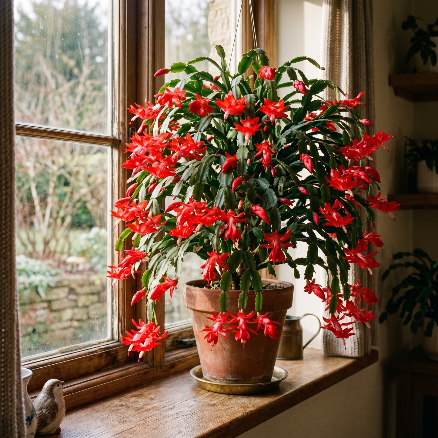 Red Christmas Cactus – Schlumbergera Indoor Flower Plant