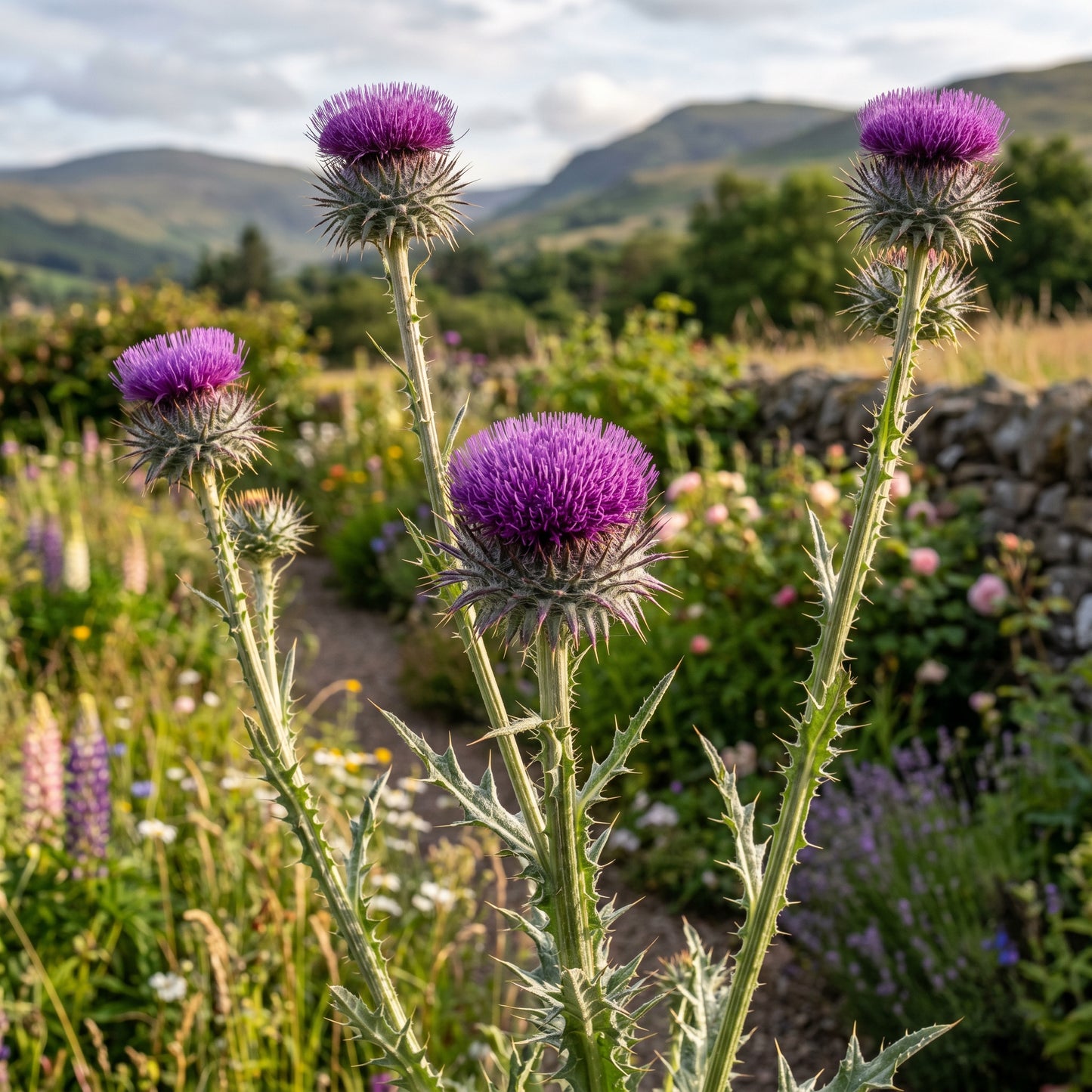 Scottish Thistle Seeds for Landscape Gardens