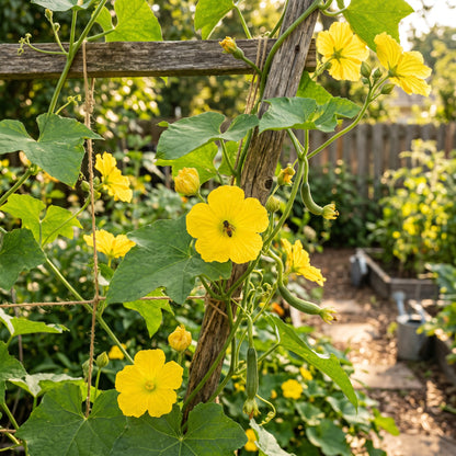 Smooth Sponge Gourd Seeds for Outdoor Growing