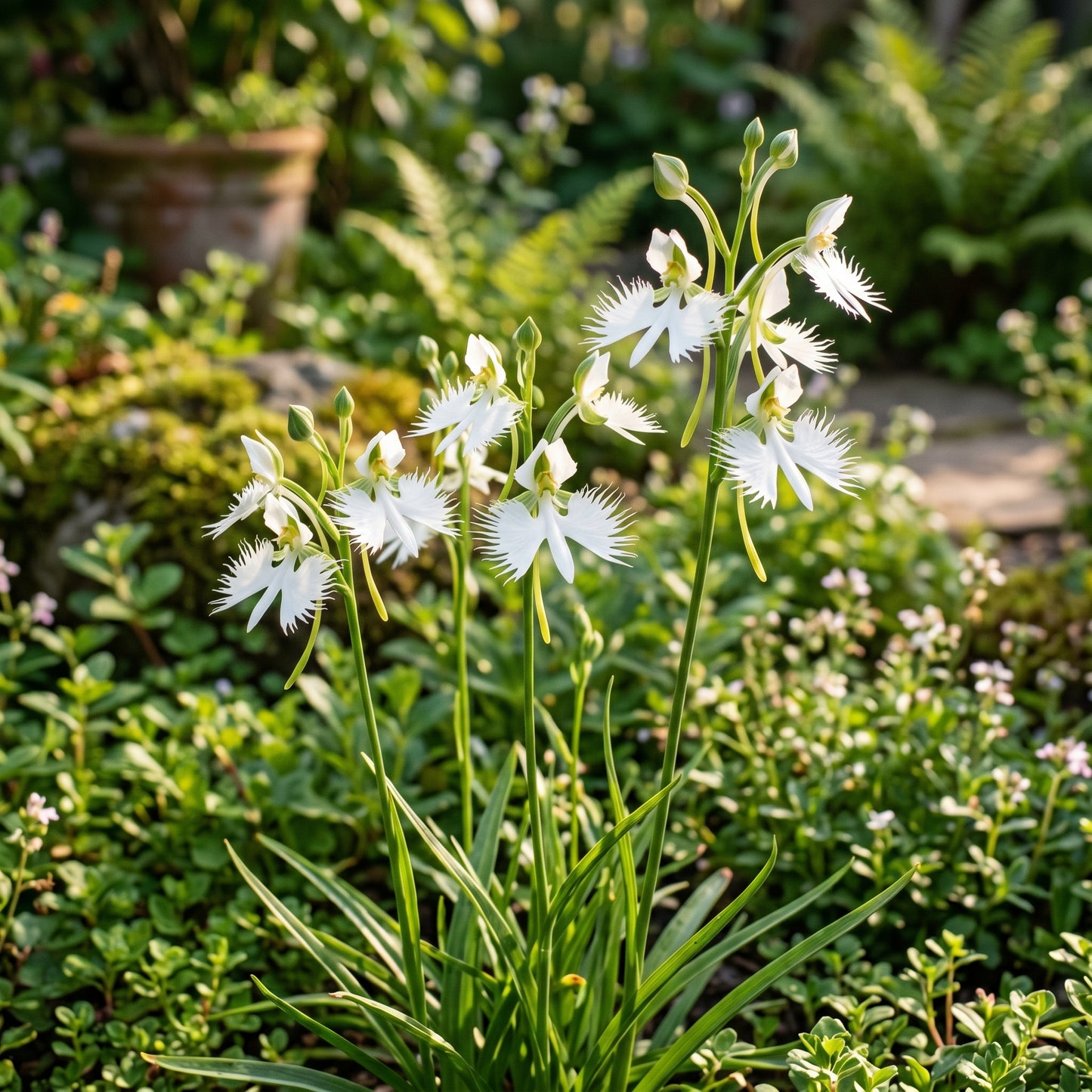 White Egret Orchid Seeds (Habenaria radiata) – Dove Orchid Flower Seeds