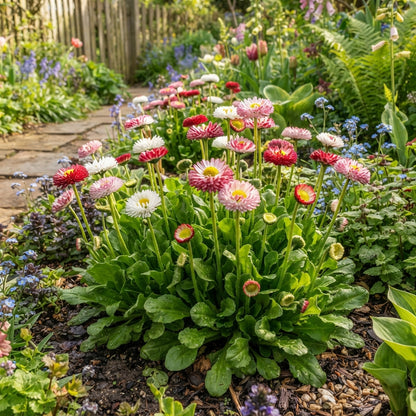 NM Daisy Double Mix Bellis perennis Seeds for Garden Planting