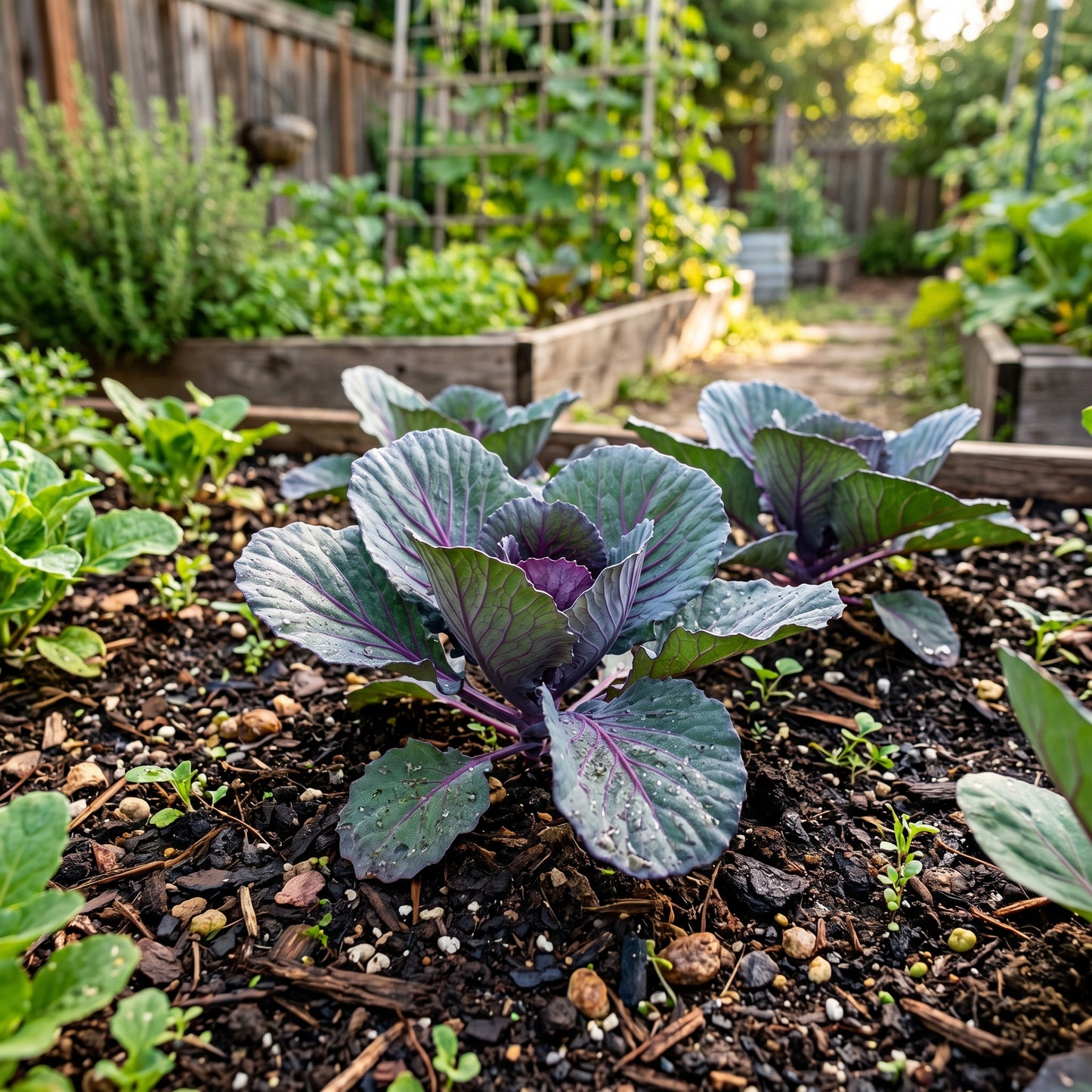Red Rock Cabbage Seeds (Brassica oleracea) – Heirloom Red Cabbage Seeds
