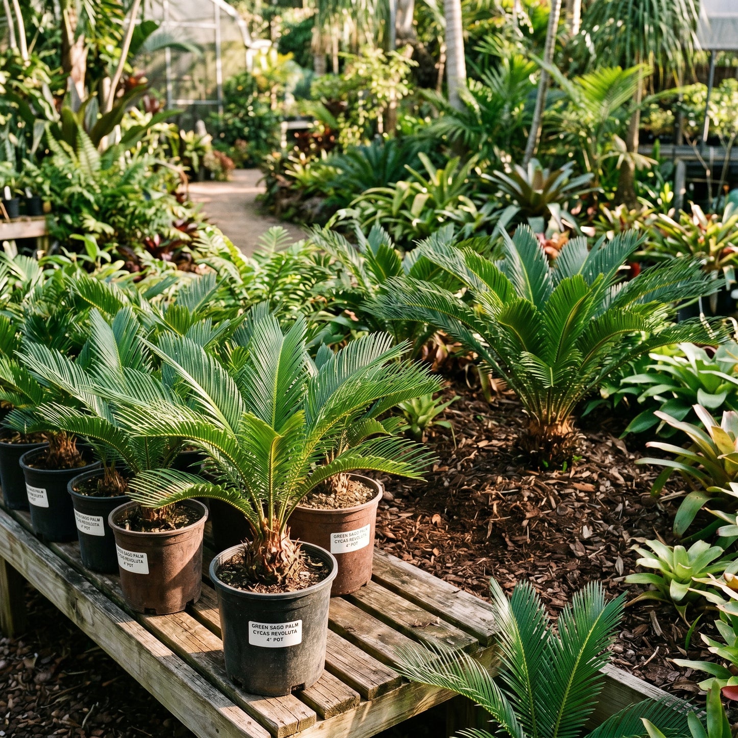 Green Sago Palm Tree Seeds for Planting