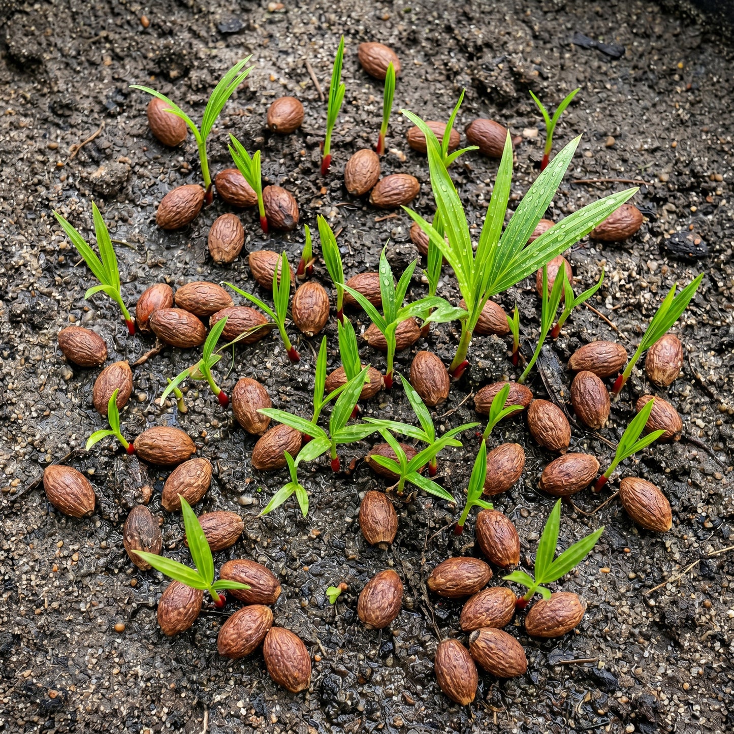 Red Palm Seeds for Garden and Landscape Planting
