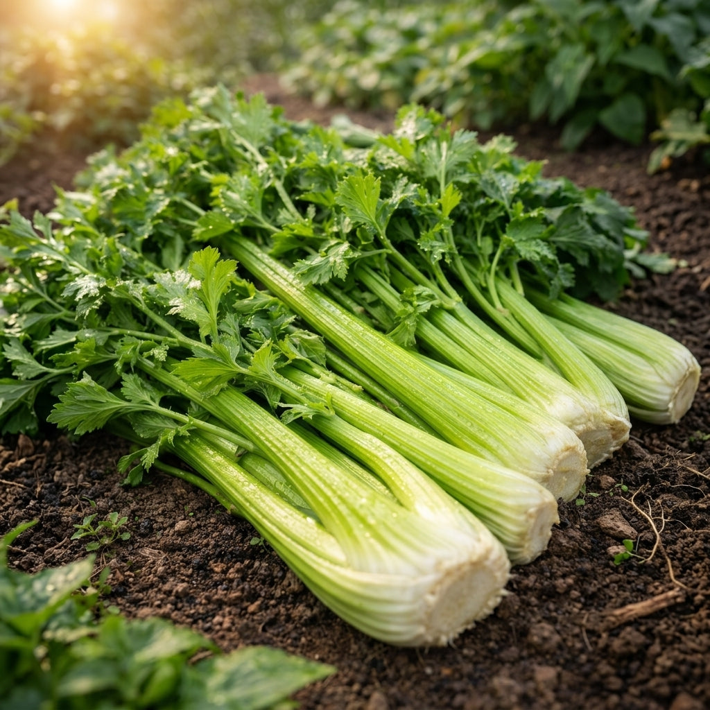 Tall Utah Celery Seeds Apium graveolens – Heirloom Crisp Stalk Vegetable Seeds