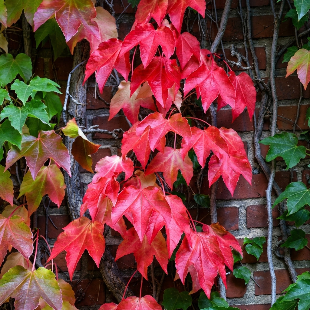 Boston Ivy Vine Seeds Parthenocissus tricuspidata – Climbing Vine Seeds for Garden Wall Coverage