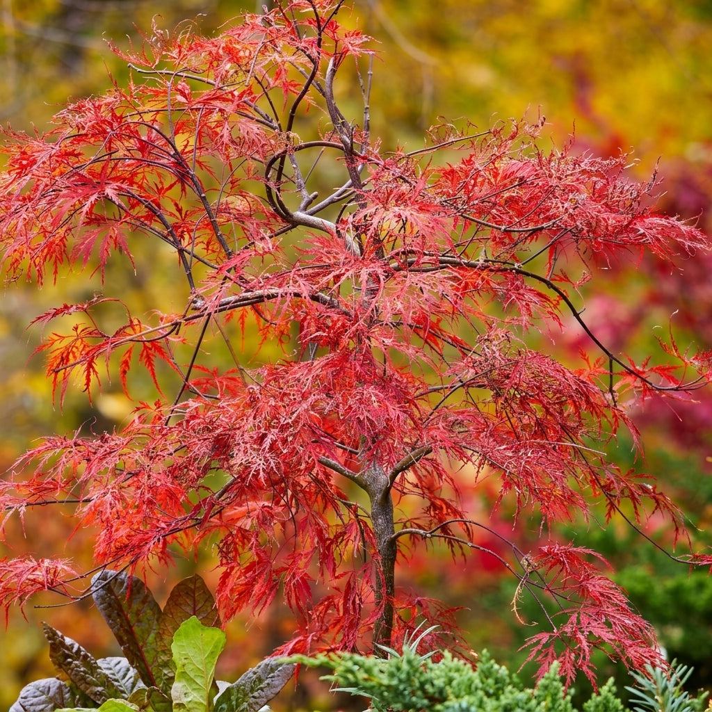 Red Japanese Maple Tree Seeds Acer palmatum Atropurpureum – Ornamental Red Foliage Maple Seeds