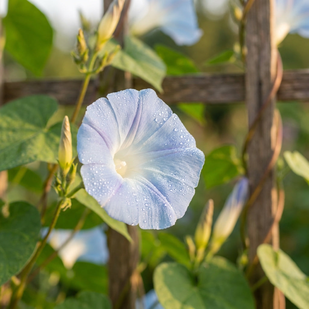 Ipomoea purpurea Dacapo Light Blue Flower Seeds for Planting