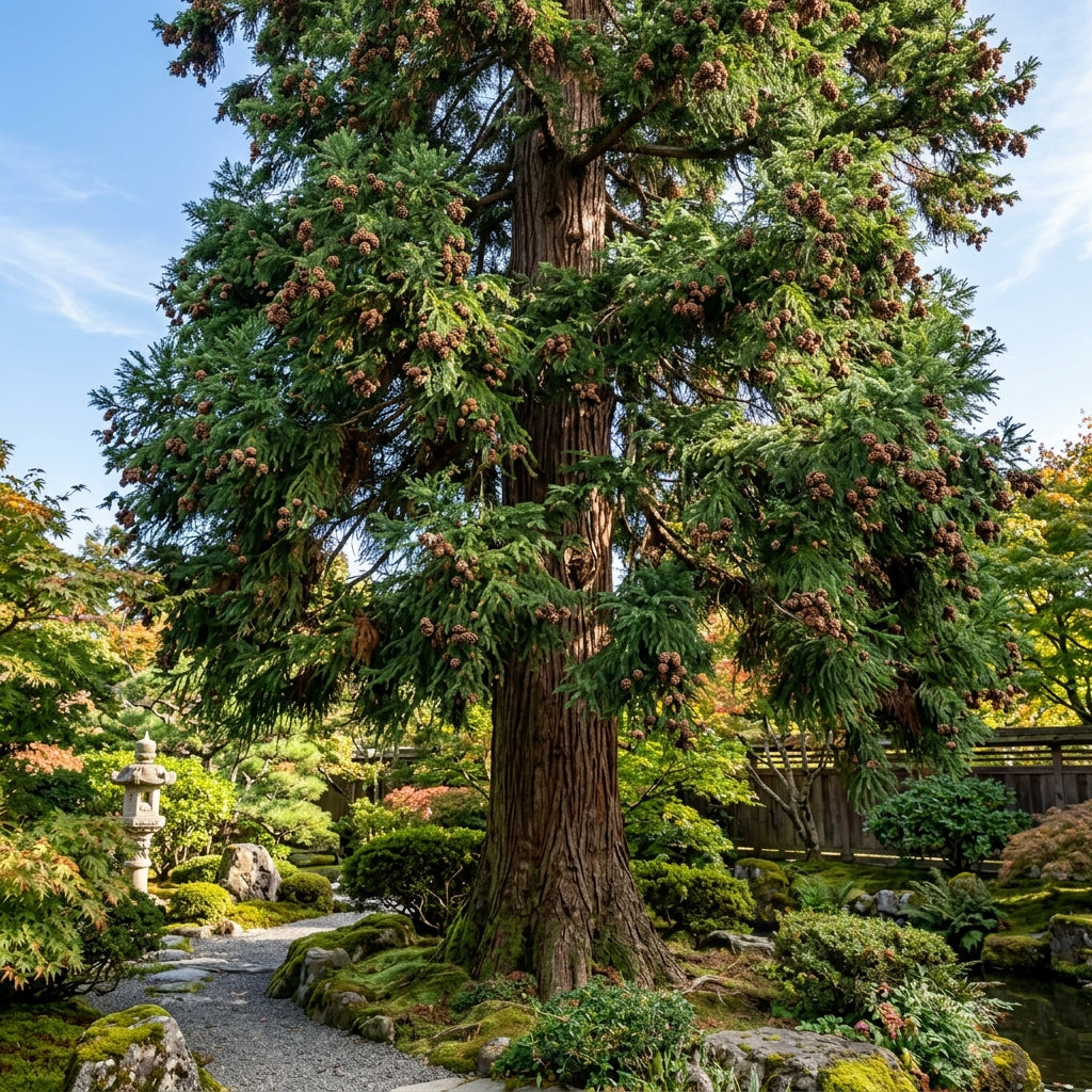 Japanese Red Cedar Bonsai Tree Seeds - Evergreen Ornamental Tree Seeds for Bonsai & Outdoor Garden Growing