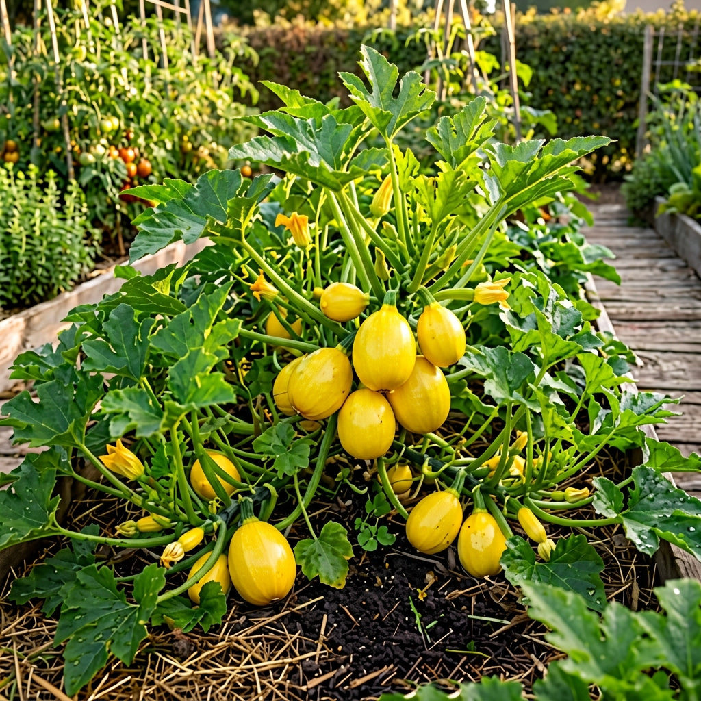 Lemon Summer Squash Seeds – Yellow Squash Seeds for Home Garden