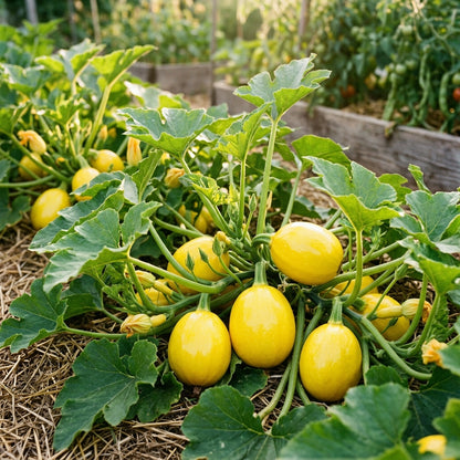 Lemon Summer Squash Seeds – Yellow Squash Seeds for Home Garden