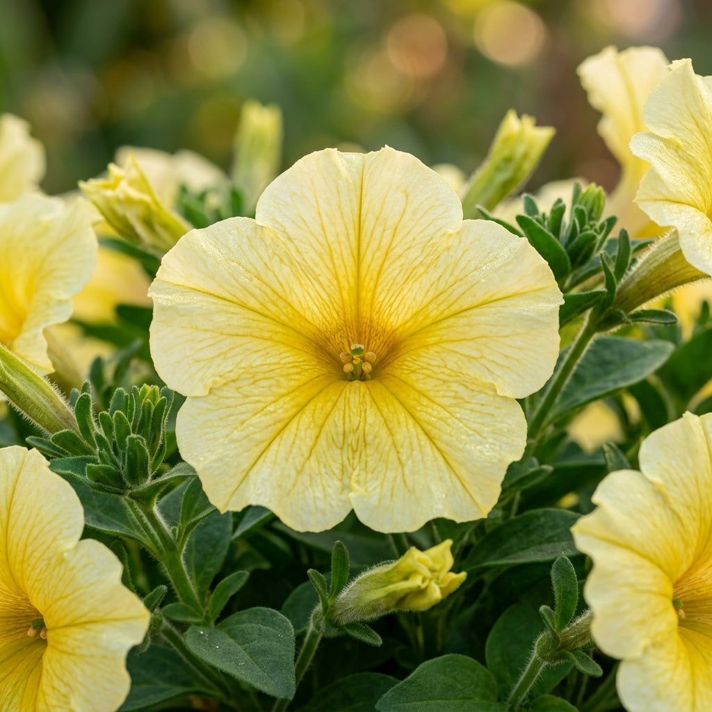 Lemon Yellow Petunia Flower Seeds for Planting