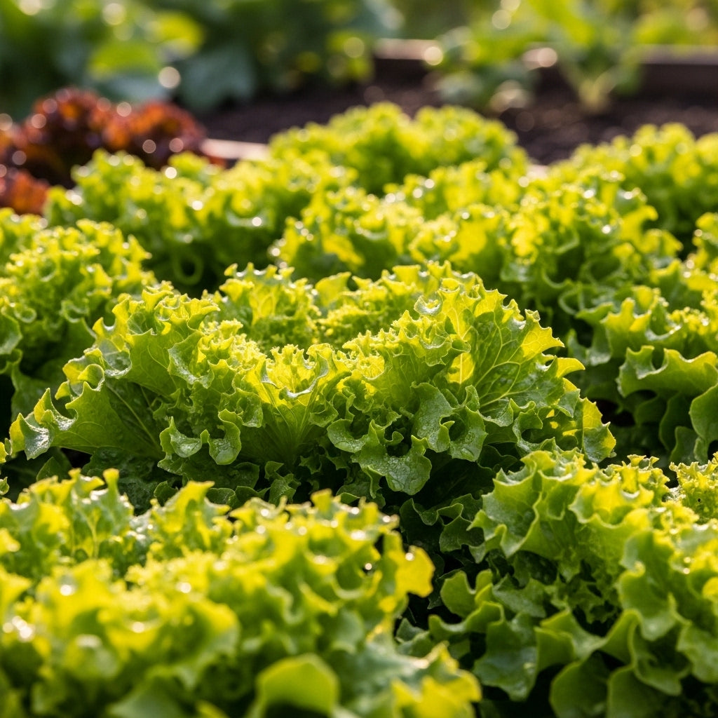 Black Seeded Simpson Lettuce Seeds for Vegetable Gardens