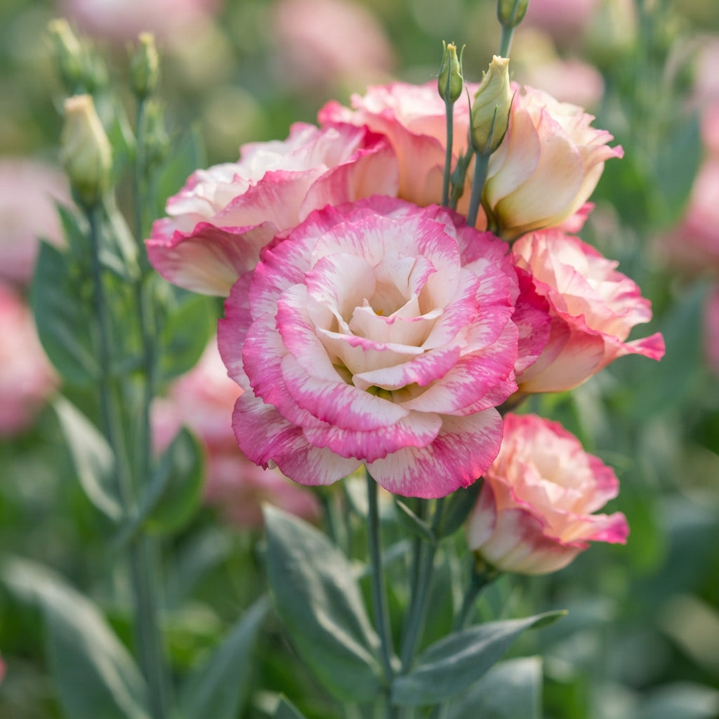 Lisianthus Rosita Pink Flash Seeds for Gardens and Bouquets