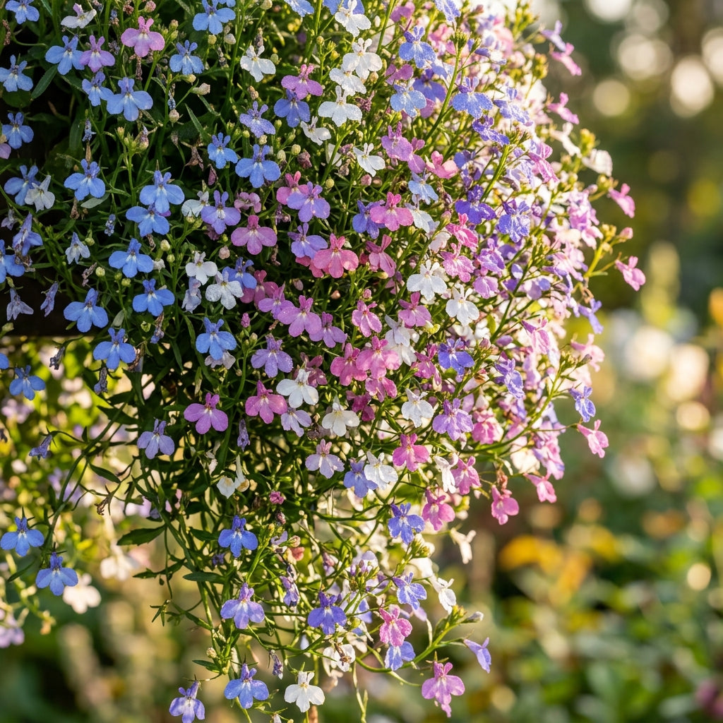 Lobelia Fountains Mixed Seeds – Cascading Colour Mix
