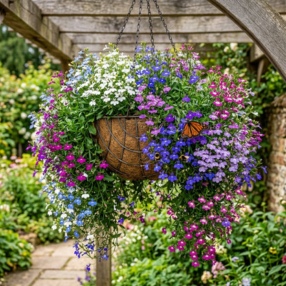 Mixed Lobelia Regatta Flower Seeds for Hanging Displays