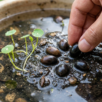 Crimson Aquatic Lotus (Nelumbo nucifera) Seeds for Planting