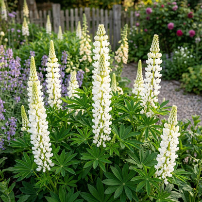 Lupin Russell Noble Maiden White Seeds