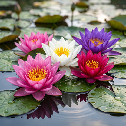 Mixed Bowl Lotus Flower Seeds (Nelumbo nucifera) for Aquatic Garden Planting