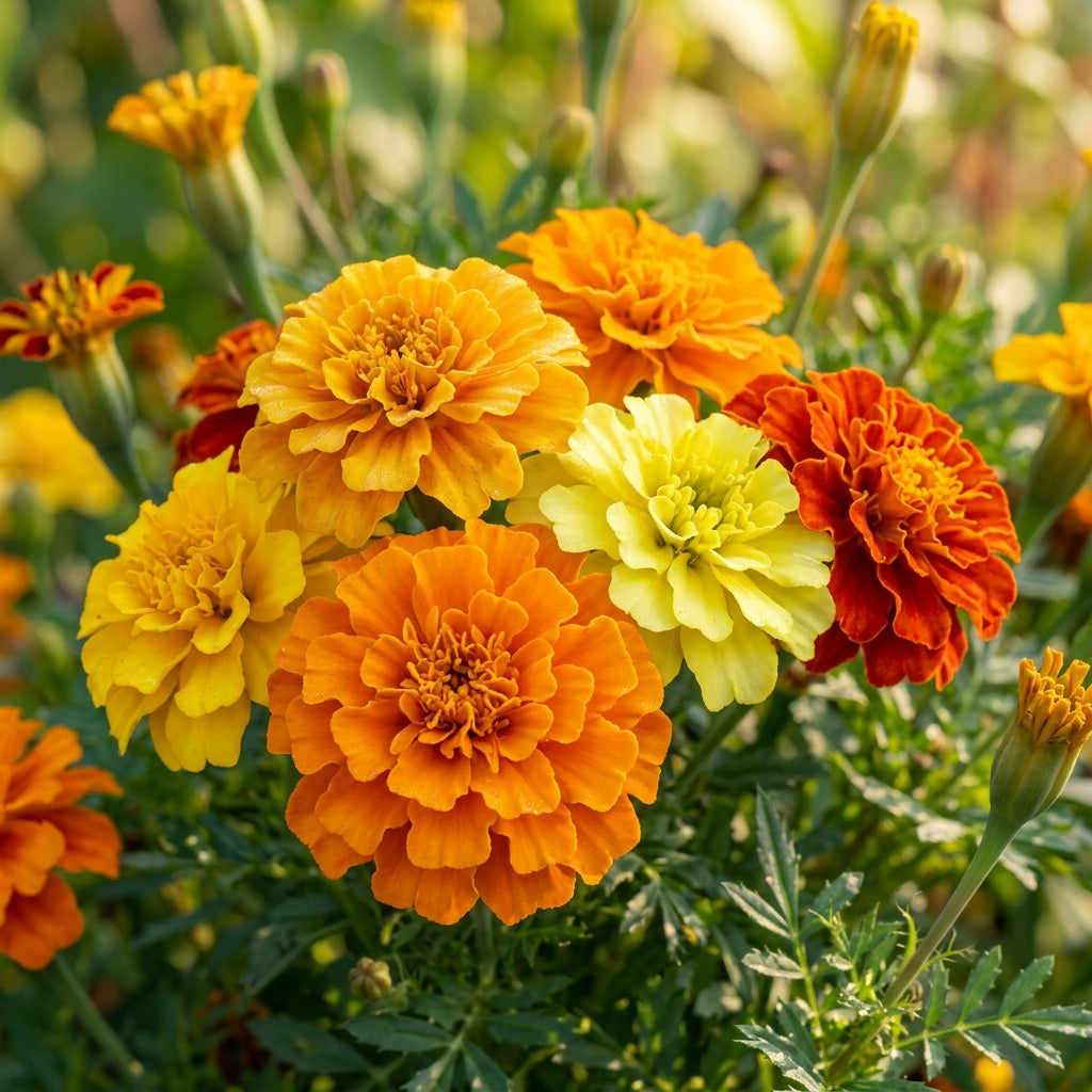 Marigold Dwarf Mixed Seeds – Compact Flower Garden Mix
