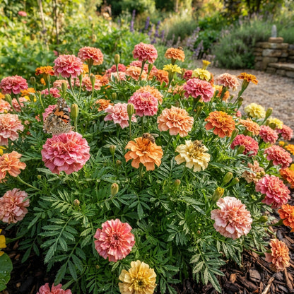 Marigold French Strawberry Blonde Seeds for Planting