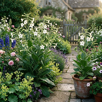 Nicotiana White Trumpets Flower Seeds for Planting