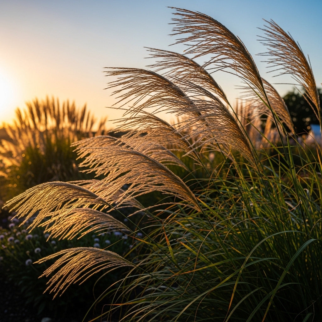 Miscanthus Sinensis Grass Seeds for Landscape Borders