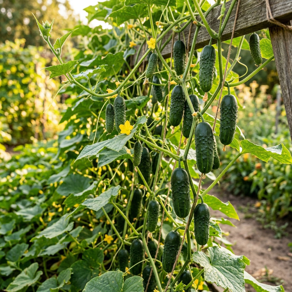 Gherkin Mini Cucumber F1 Seeds – Hybrid Cucumber Seeds for Home Garden
