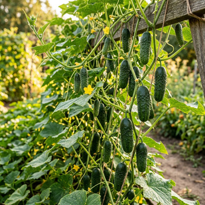 Gherkin Mini Cucumber F1 Seeds – Hybrid Cucumber Seeds for Home Garden