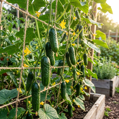 Gherkin Mini Cucumber F1 Seeds – Hybrid Cucumber Seeds for Home Garden