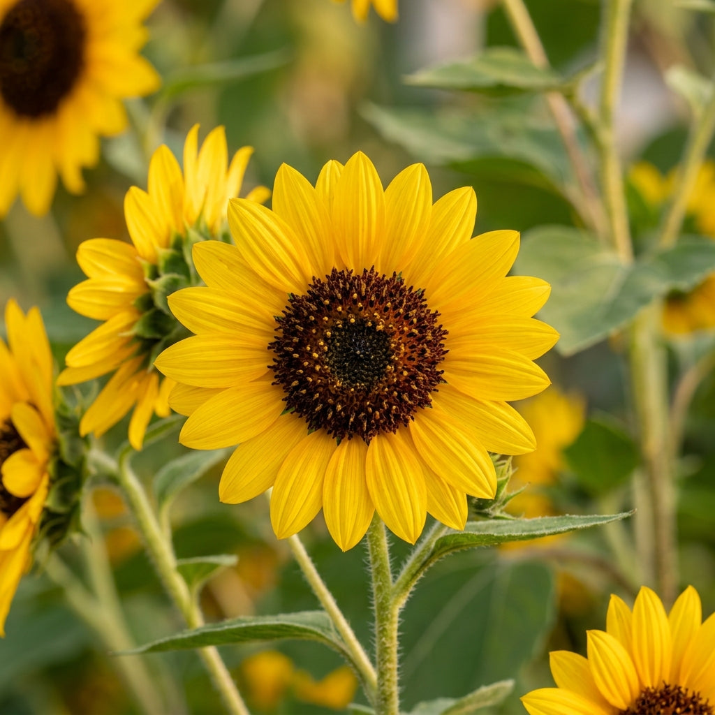 Miniature Sunflower Seeds – Compact Golden Blooms