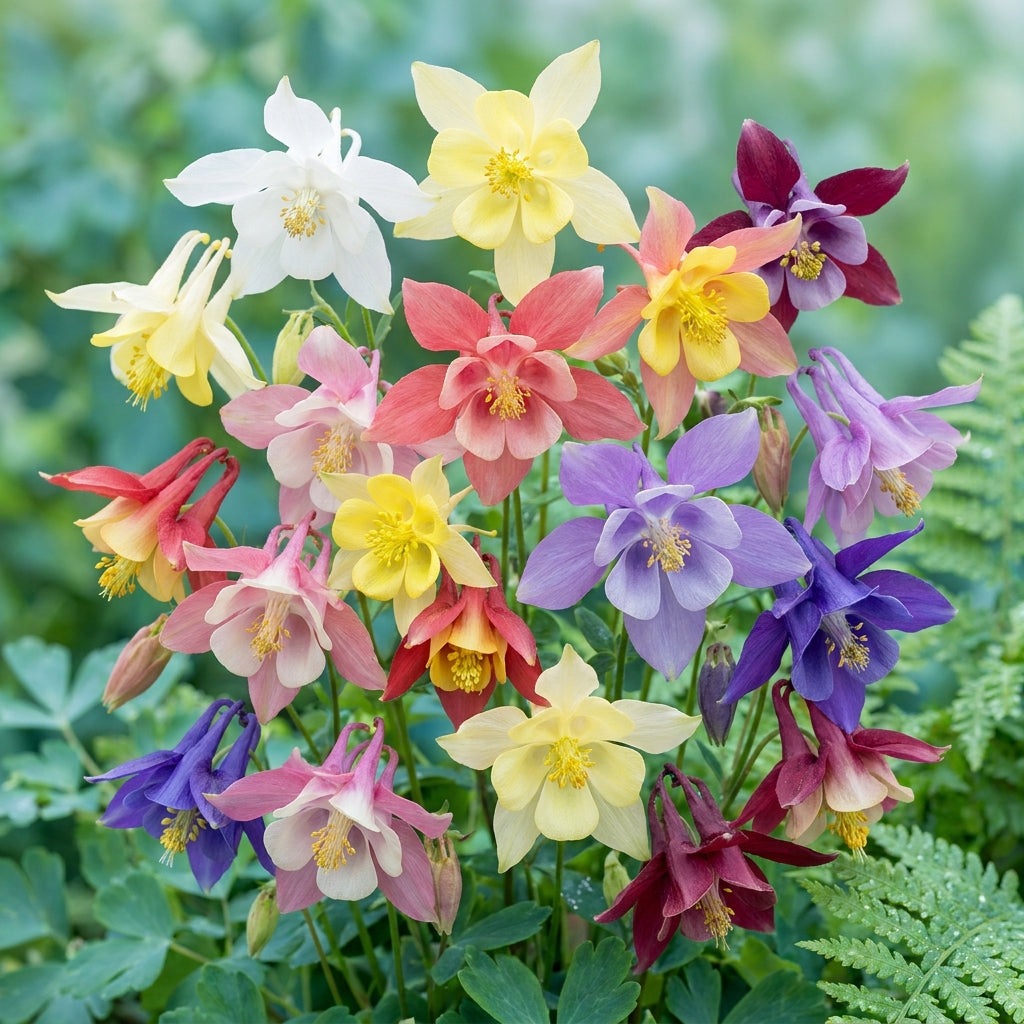 Mixed Columbine Flower Seeds – Colourful Aquilegia Mix