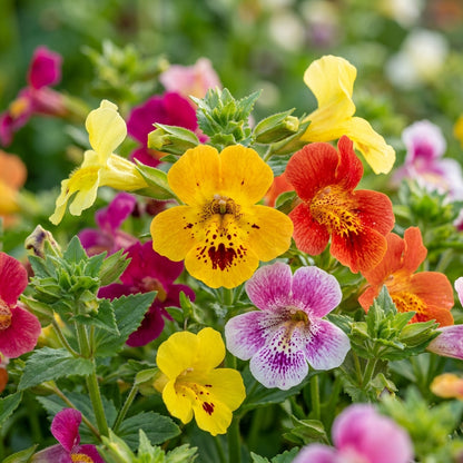 Mixed Mimulus Flower Seeds for Garden and Pots