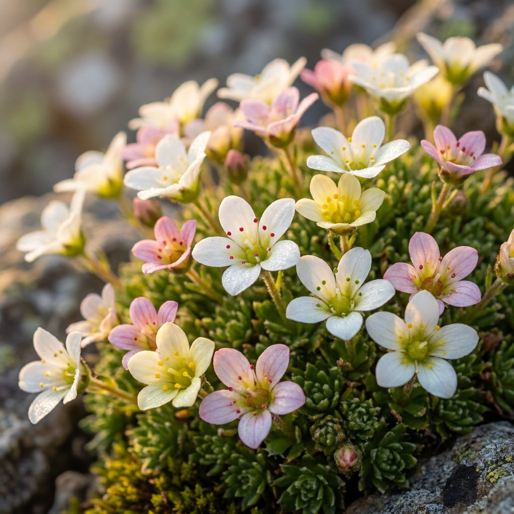Saxifraga Species Mixed Seeds for Rock Gardens and Borders