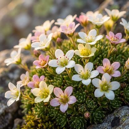 Saxifraga Species Mixed Seeds for Rock Gardens and Borders