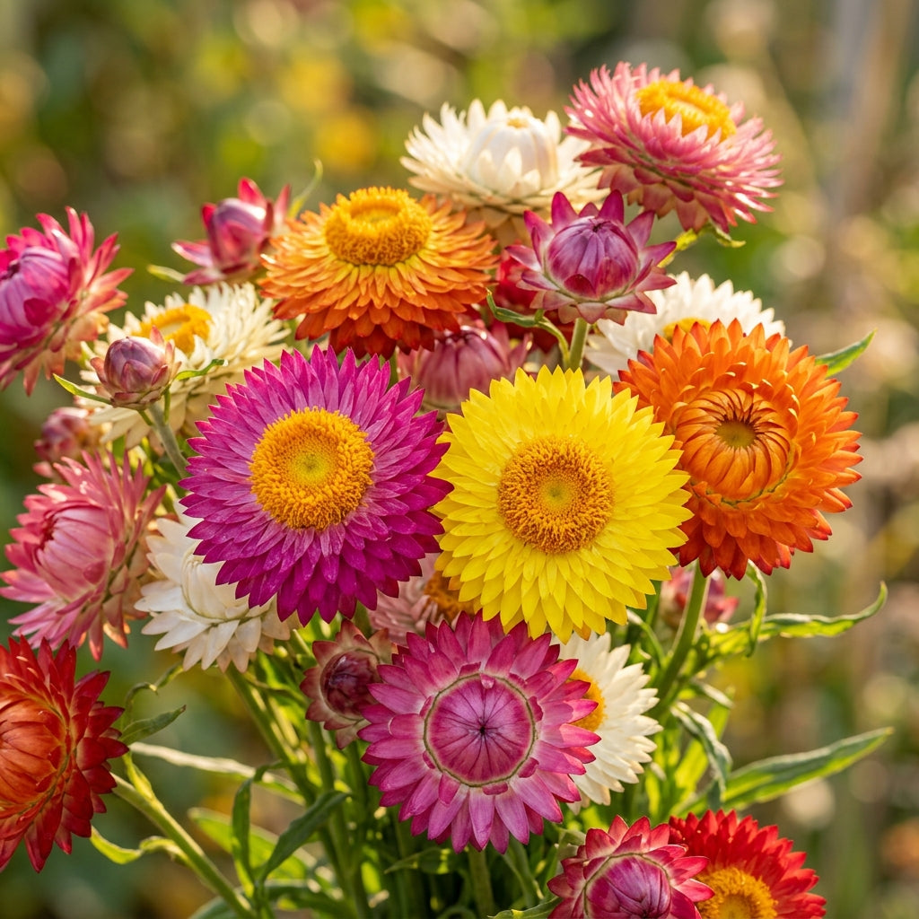 Mixed Strawflower Seeds – Everlasting Flower Blend