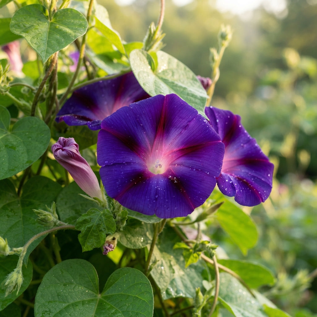 Morning Glory Ipomoea 'Grandpa Ott' Flower Seeds for Planting