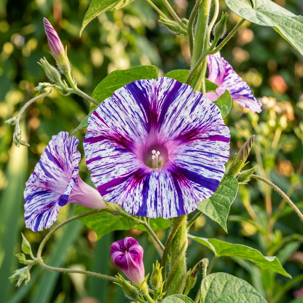Ipomoea Purpurea Carnevale di Venezia Seeds – Morning Glory Blooms