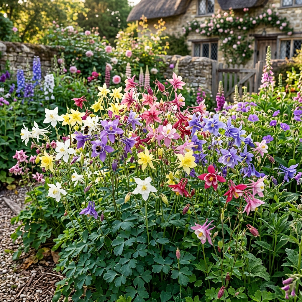Aquilegia Cottage Garden Mix Flower Seeds For Planting