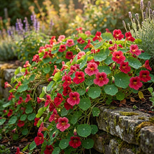 Nasturtium Cherry Rose Jewel Seeds – Edible Blooms