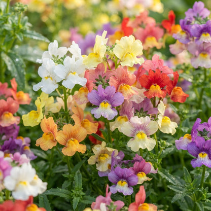 Nemesia Carnival Mix Flower Seeds for Garden Planting