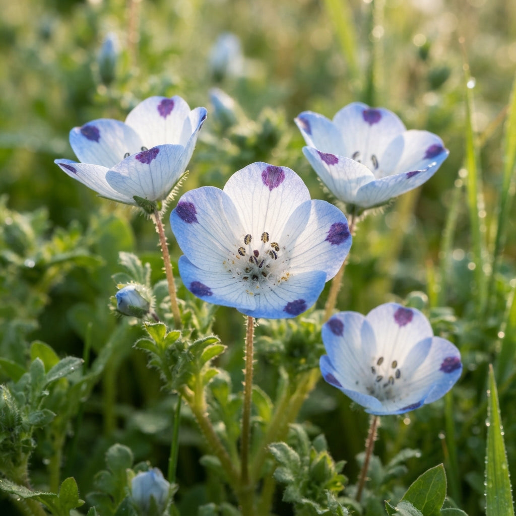 Nemophila Five Spot Wildflower Seeds for Planting