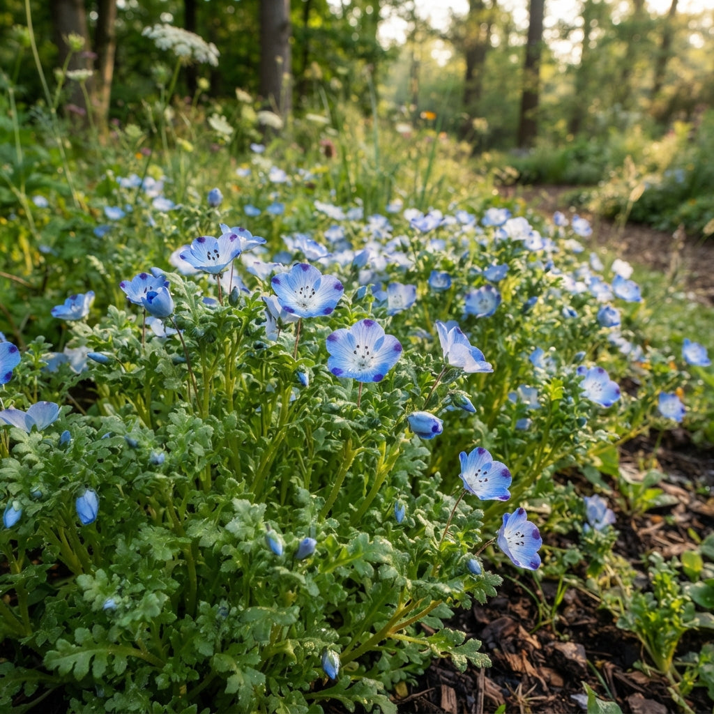 Nemophila Five Spot Wildflower Seeds for Planting