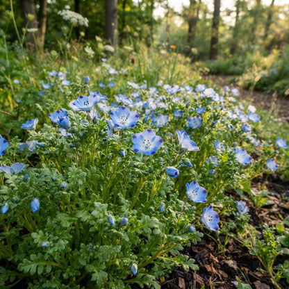 Nemophila Five Spot Wildflower Seeds for Planting