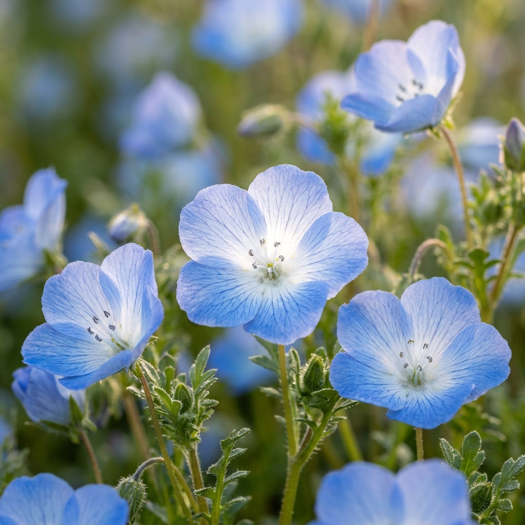 Nemophila Menziesii Seeds – Baby Blue Eyes Flowers